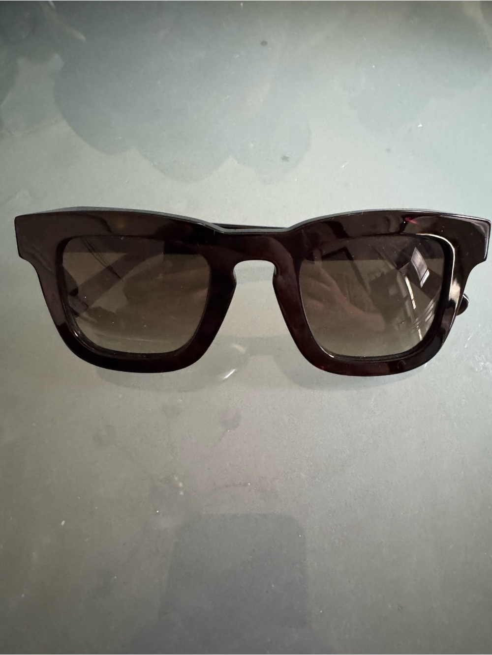Salvatore Ferragamo Black Square Sunglasses